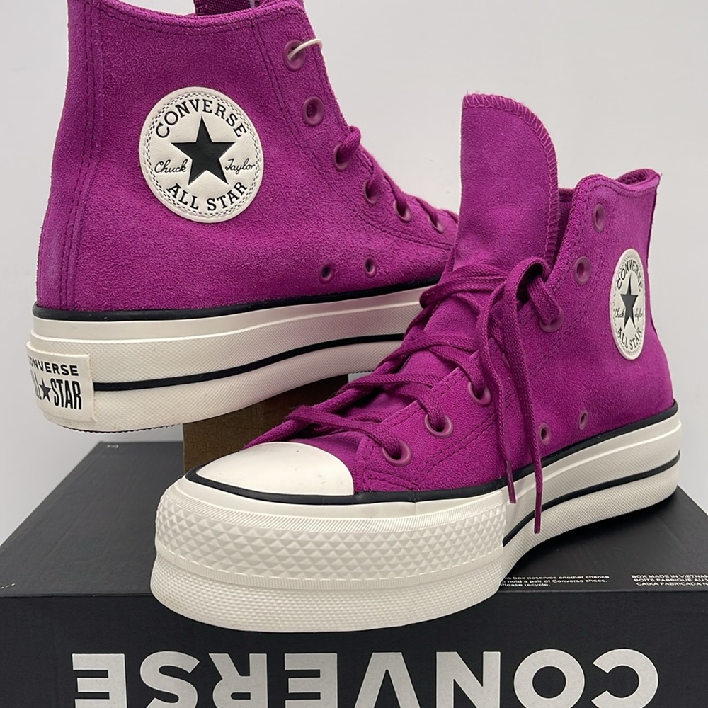 Converse WMNS CTAS LIFT HI
QUANTUM VIOLET/EGRET/BLACK A11143C Platforms Sneakers